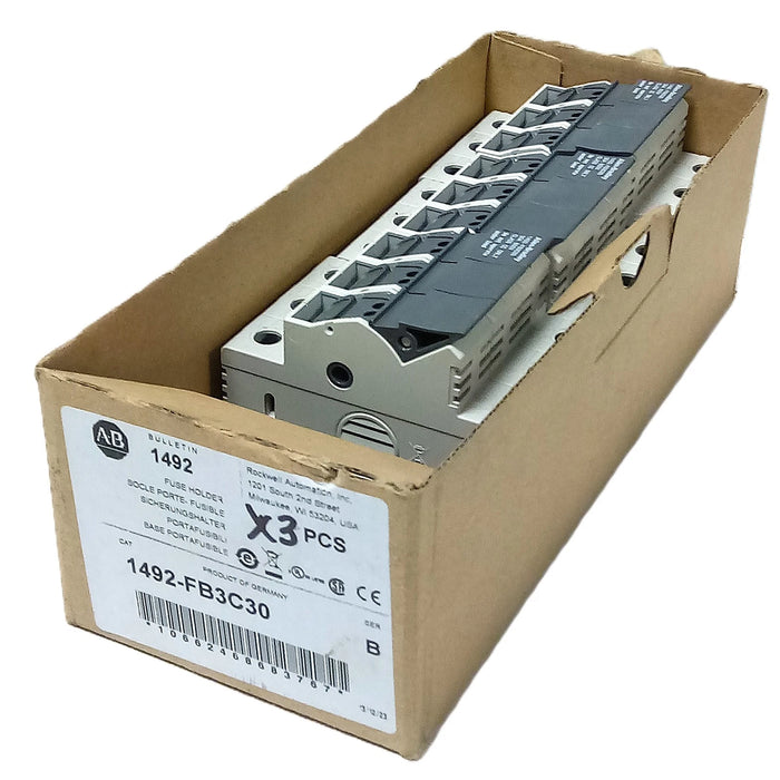 Allen-Bradley 1492-FB3C30 600 V AC 30 A 3 Pole Fuse Holder for Class CC Fuses