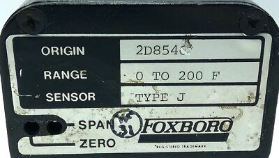 Foxboro 2D8546 Temperature Control