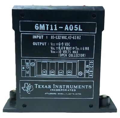 Texas Instruments 6MT11-A05L 85-132 V AC Input 6-9 V DC Output PLC Input Module