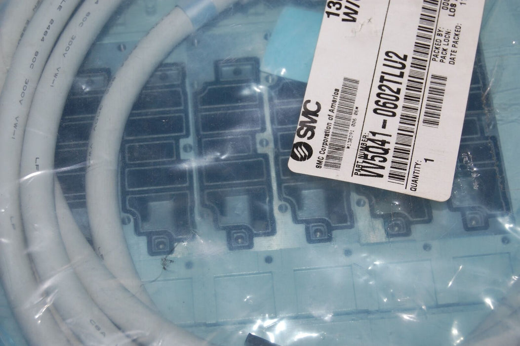 SMC VV5Q41-0602TLU2 Manifold W/ Plug In
