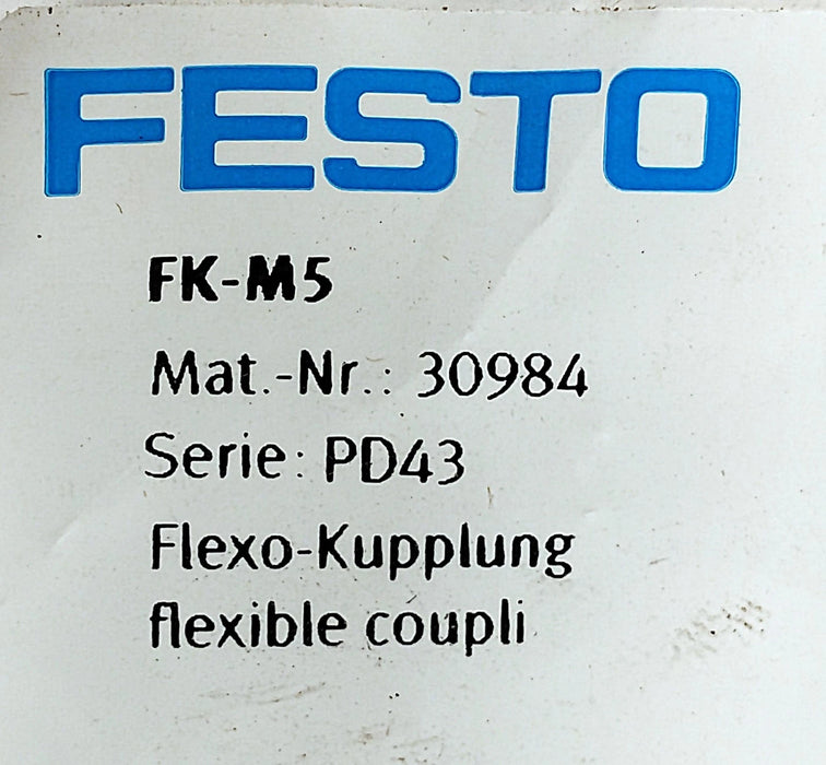 Festo FK-M5 30984 Self-Aligning Rod Coupler