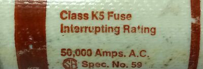 Gould Shawmut OT400 250 V AC 400 A Class K5 One-Time Only Fuse
