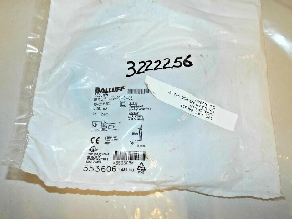 Balluff BES 516-329-B0-C-03 PROXIMTY SWITCH
