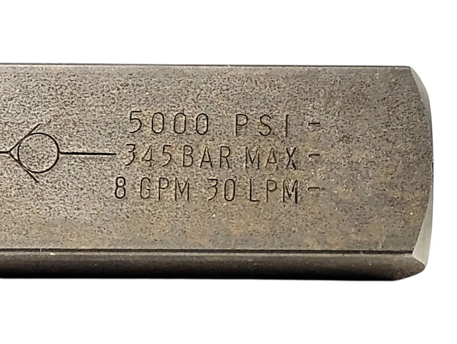 Parker C820S 8 mm SAE 5000 PSI 8 GPM Hydraulic Check Valve