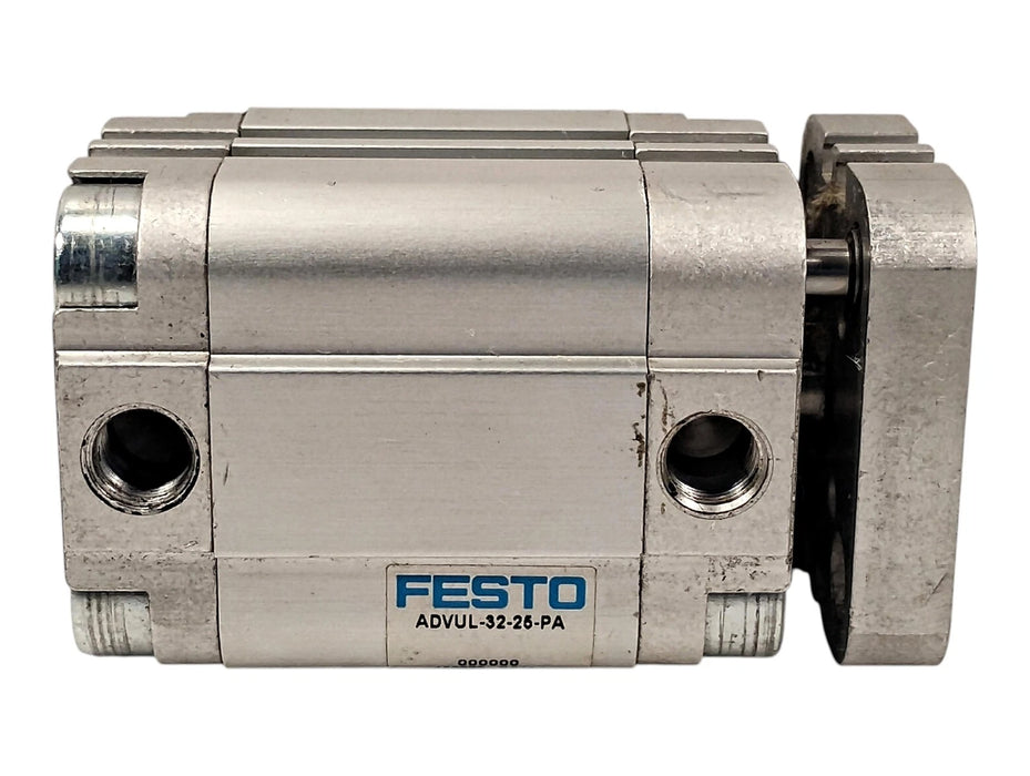 Festo ADVUL-32-25-P-A 10 bar Pneumatic Cylinder w/ 32 mm Bore and 25 mm Stroke