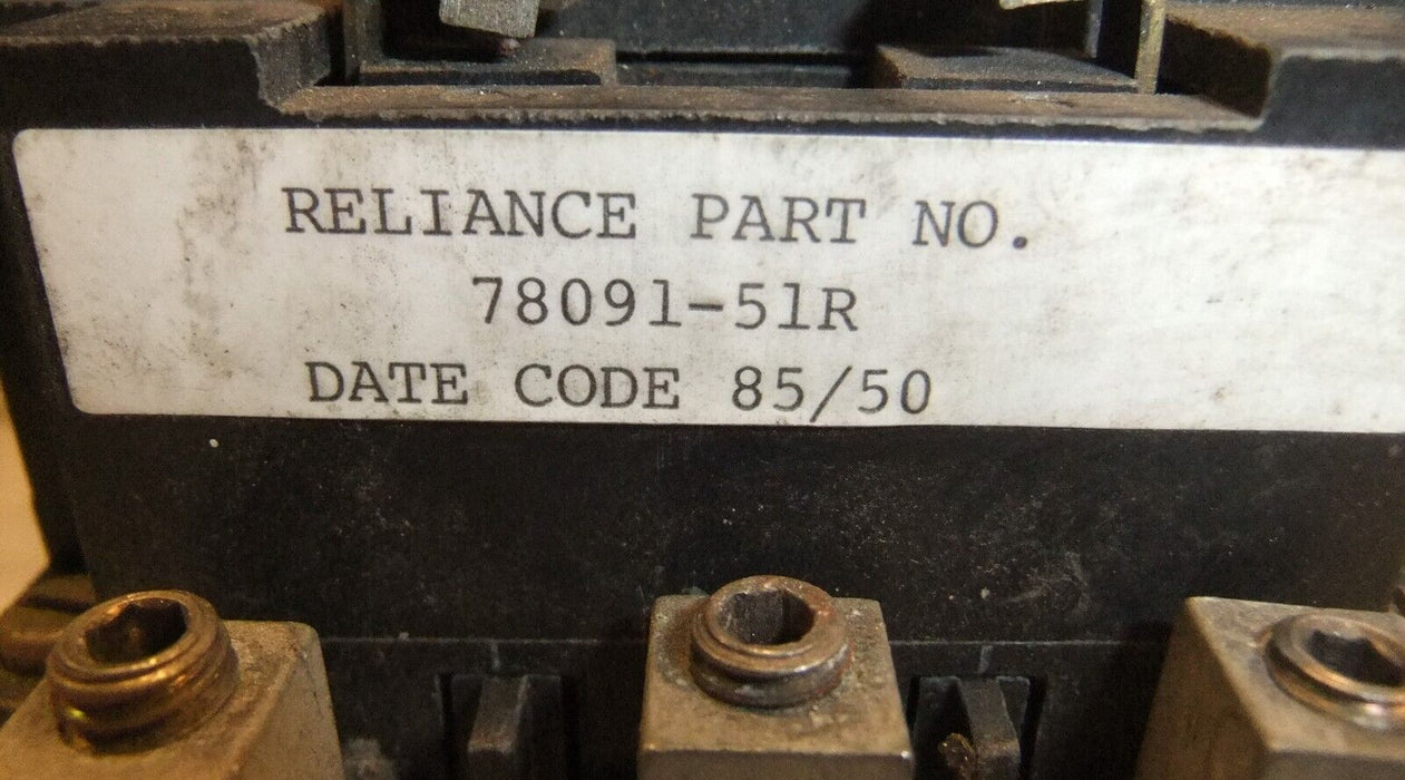 Ward Leonard Reliance 78091-51R Contactor 75 Amps