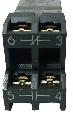 Allen-Bradley 595-AB 600 V AC Auxiliary Contact Block for NEMA Size 0-5 Starters