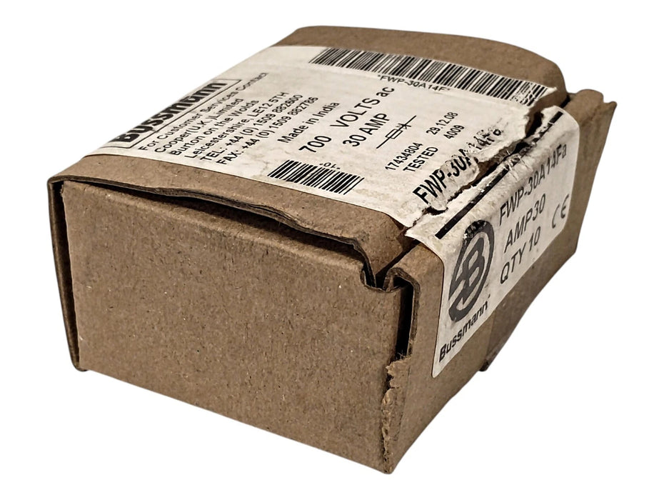 Bussmann FWP-30A14FA 700 V AC 30 A Current-Limiting Very Fast-Acting Fuse