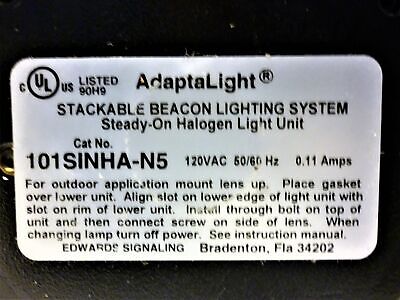 Edwards Signaling 101SINHA-N5 Amber Beacon Light