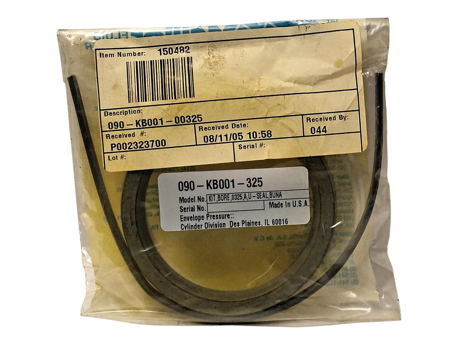 Miller Fluid Power 090-KB001-325 Piston Seal Kit for 3-1/4 in Bore Cylinder