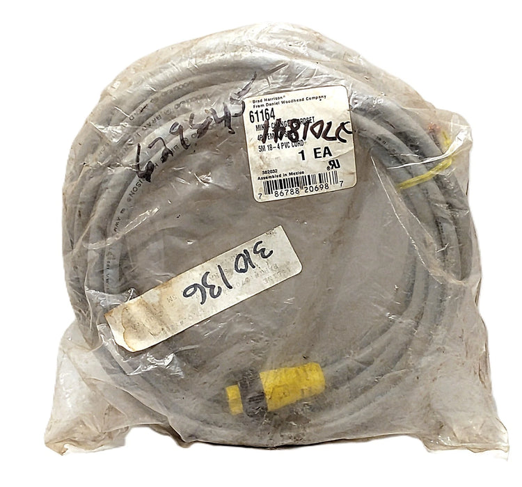 Brad Harrison 61164 5 m PLC Cable w/ one 4-Pin Circular Connector