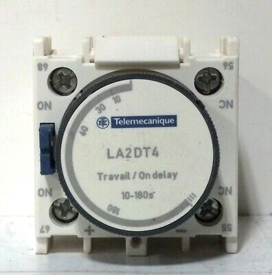 Telemecanique LA2-DT4 10-180 sec Time Delay Relay