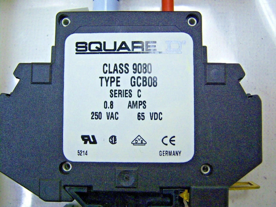 4 Square D Circuit Breakers 9080-Gcb-08 .8 Amps