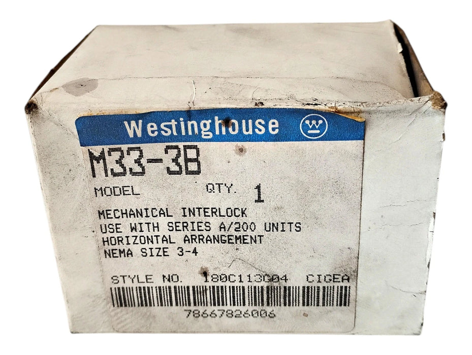 Westinghouse M33-3B Mechanical Interlock for A200 NEMA 3-4 Starters