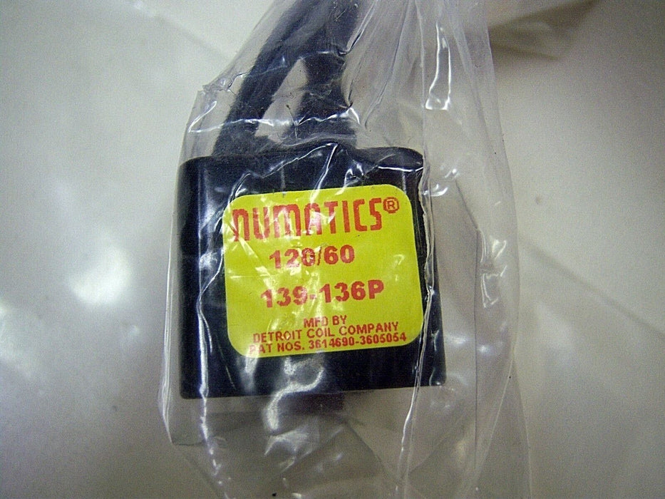 Numatics Coil 1/2" 120/60 139-136