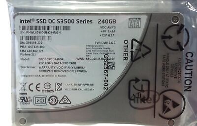Intel SSDSC2BB240G4 2.5" SATA Solid State Drive 240 GB 6Gb/s