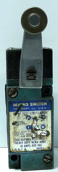 Microswitch LSA1A 600 VAC 10 A Rotary Gear Limit Switch w/ Roller Lever