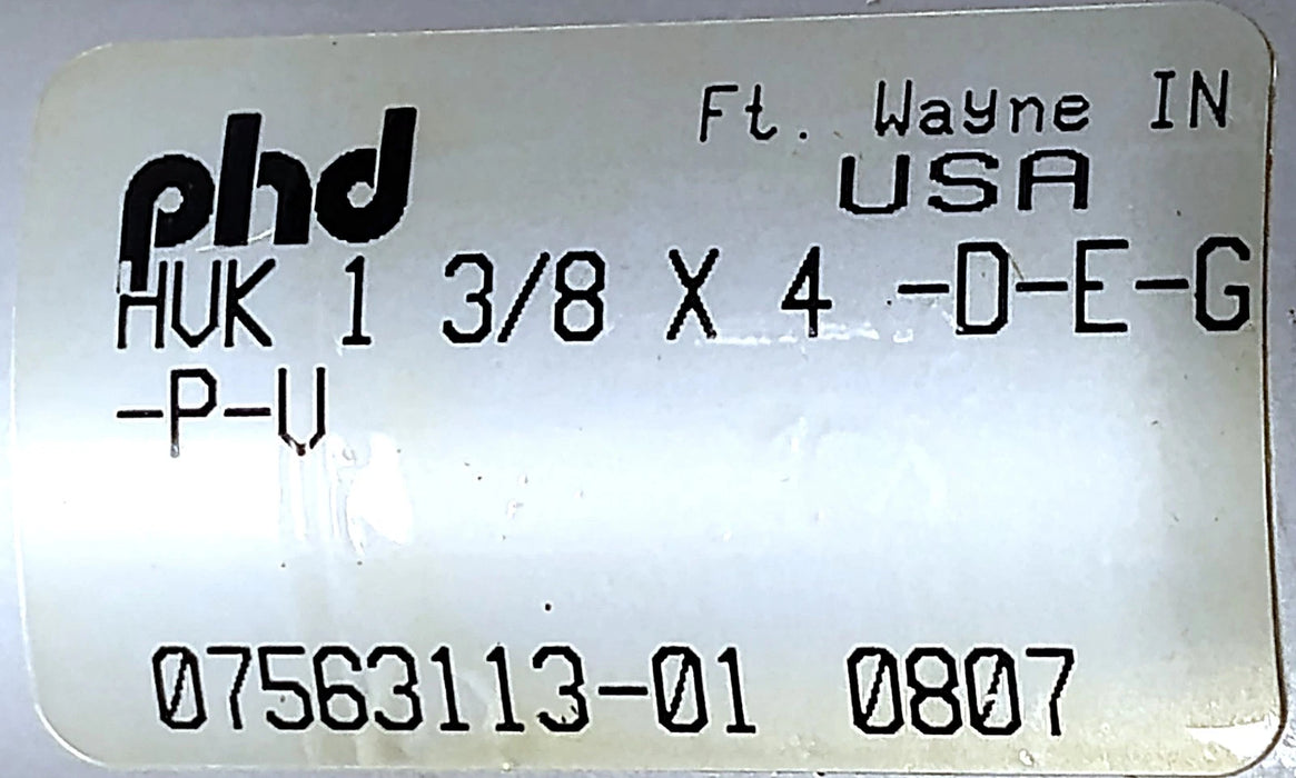 PHD HVK1-3/8X4-D-E-G-P-V Hydraulic Cylinder
