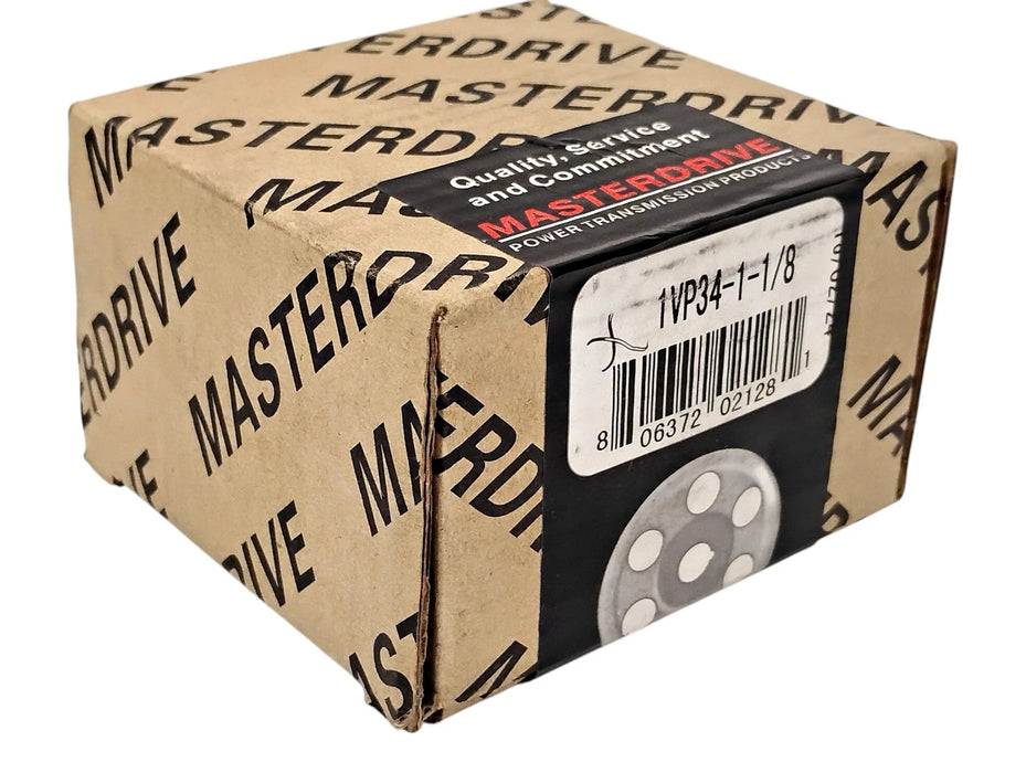 MASTERDRIVE 1VP34-1-1/8 Single Groove Variable Speed Pulley w/ 1-1/8 in Bore