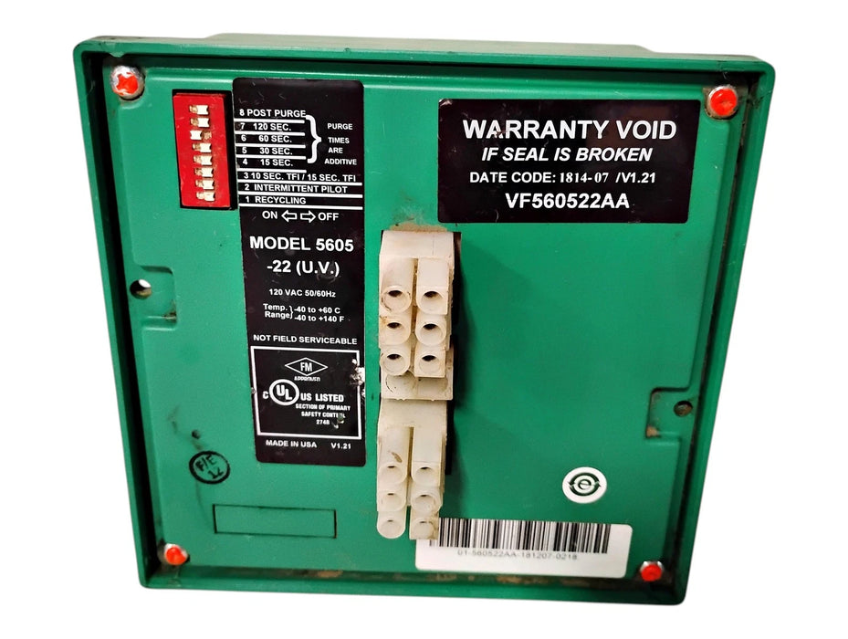 Eclipse VF560522AA 5605-22 (U.V.) 120 V AC Veri-Flame Flame Monitoring Control