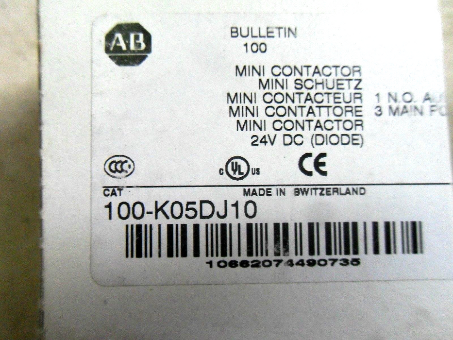 Allen-Bradley 100-K05DJ10 Mini Contactor