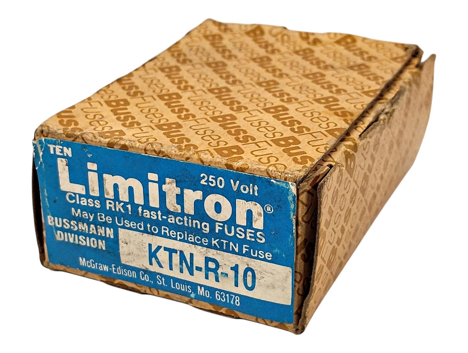 Bussmann KTN-R-10 250 V 10 A Fast-Acting Current-Limiting Fuses