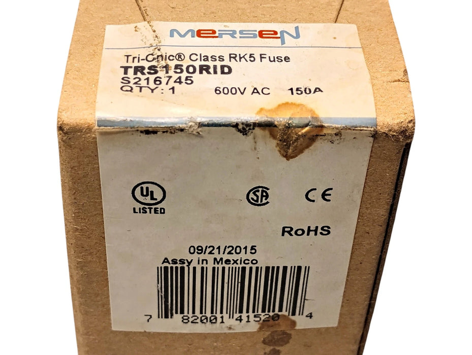 Mersen TRS150RID 600VAC 150 A Current-Limiting Time-Delay Fuse w/ Trip Indicator