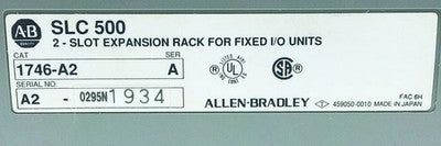 Allen Bradley 1747-L30A PLC Chassis w/ 1746-A2 2 Slot Expansion Rack