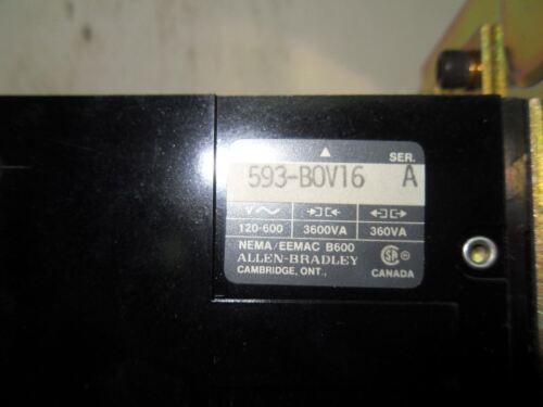 1 Allen-Bradley 593-B0V16 OVERLOAD RELAY