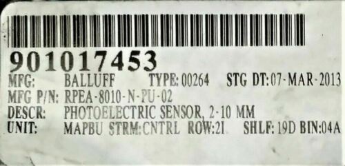 Sensotec RPEA-8010-N-PU-02 Photoelectric Sensor