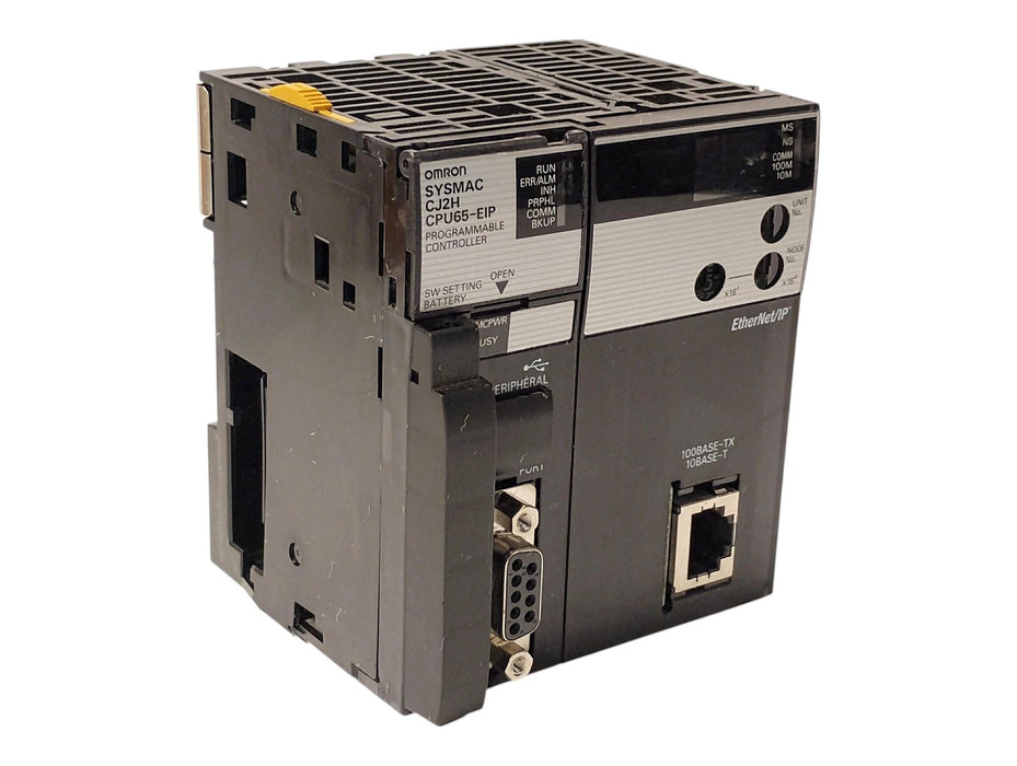 Omron CJ2H-CPU65-EIP PLC CPU Unit w/ Ethernet Port and 32K Word Memory