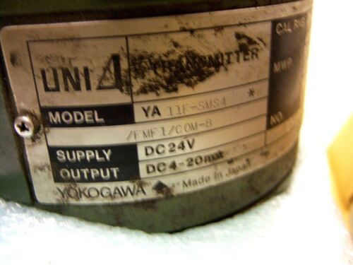 Yokogawa Pressure Transmitter YA 11F-SMS4/FMF1/COM-B 24V DC 2000 Psi