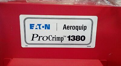 Eaton Aeroquip FT1380-115 115 V ProCrimp 1380 Hydraulic Hose Crimper w/ 9 Die