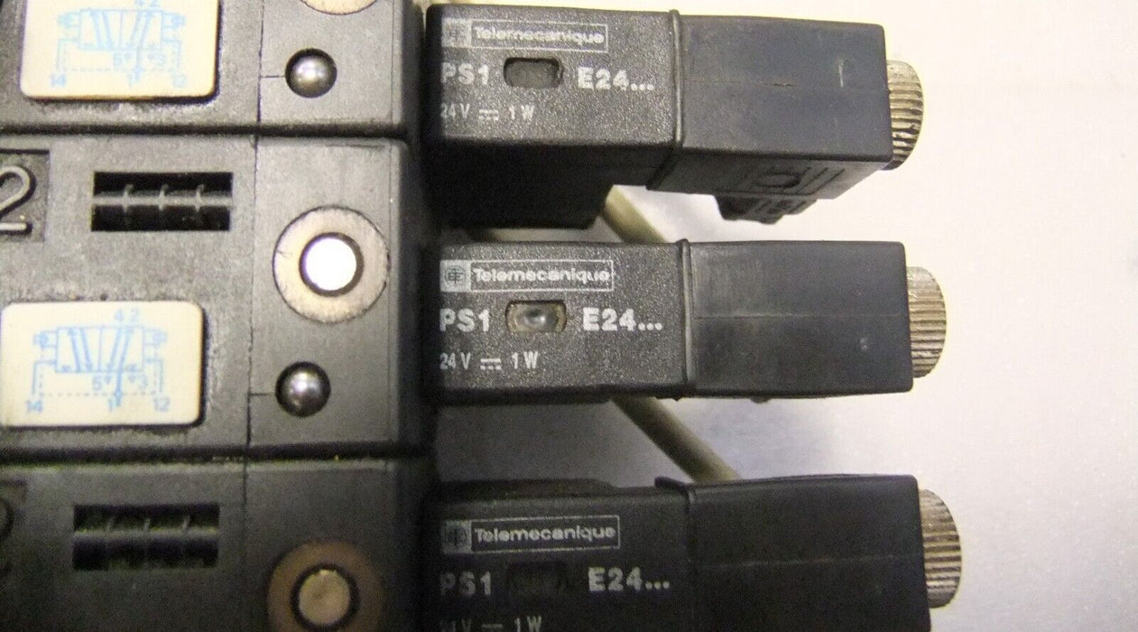 Telemecanique Valve Assembly PVLC 1723 with Coils in Tandem