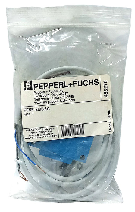 Pepperl Fuchs FE5F-2MC6A 10-28 V DC Fiber Optic Photoelectric Sensor