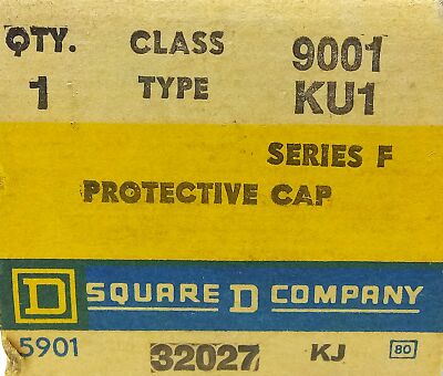 Square D 9001-KU1 Black Button Cap for 30 mm Pushbutton Switch