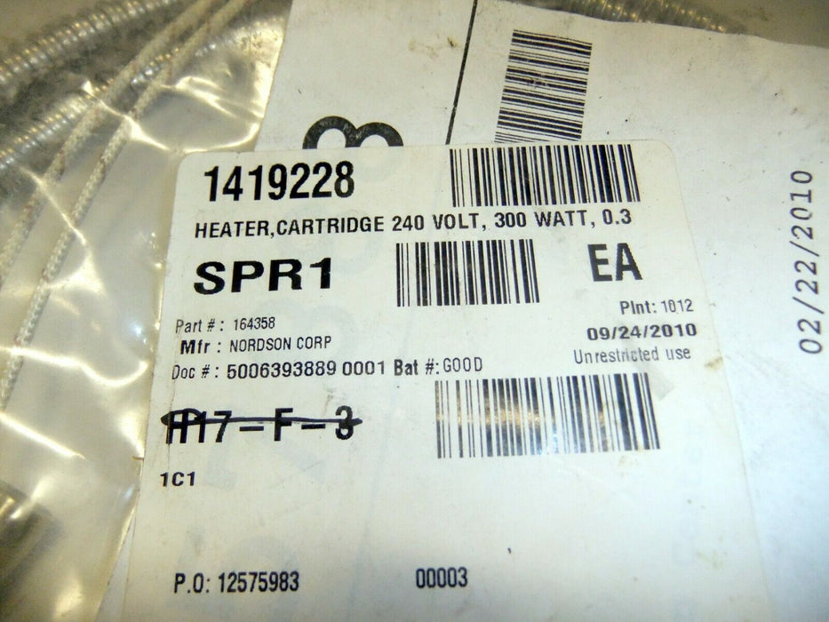 Nordson Cartridge Heater 240V 164358