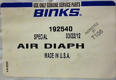 Binks 192540 Diaphragm