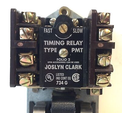 Joslyn Clark 713UPA-76 110-120 V AC Coil 2NO/2NC PMT Pneumatic Timing Relay