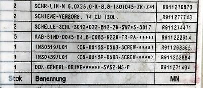 Rexroth Bosch SUP-M01-DKCXX-3-040 Valve Repair Kit for R911279430