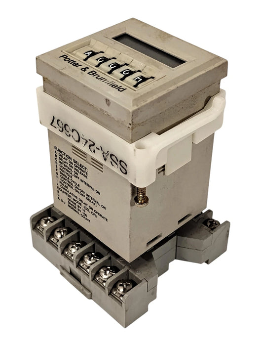Potter Brumfield CNT-35-96 24-240 V AC 0.1 sec-9990 hrs Digital PLC Counter