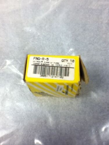 LOT OF 10 Bussmann FNQ-R-5 FUSES
