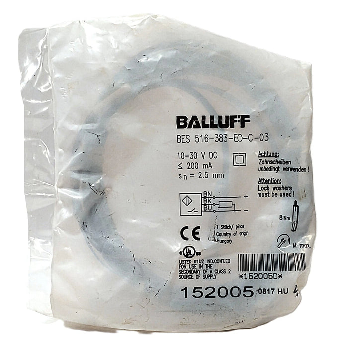 Balluff BES 516-383-EO-C-03 BES01M1 10-30 V DC Inductive Proximity Sensor