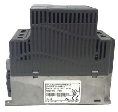 Delta VFD007E11A Variable Frequency Vector AC Micro Drive 3 PH 0.1-600 Hz