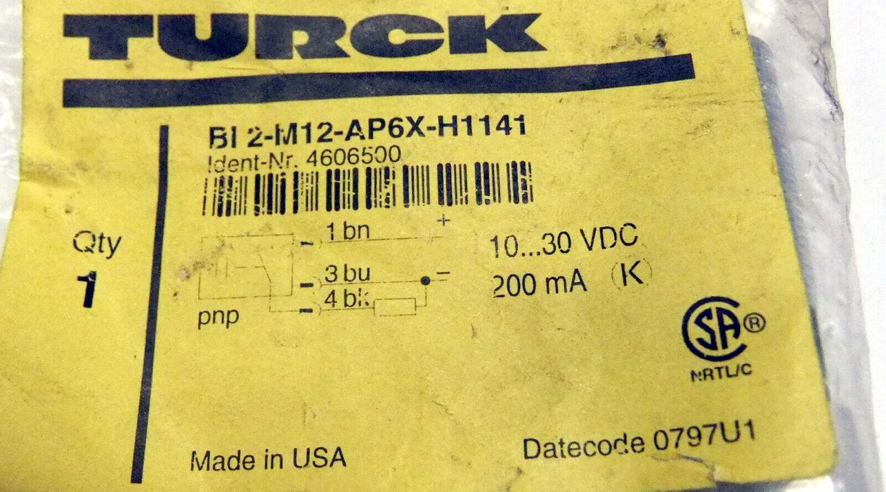 Turck Inductive Sensor BI2 M12-AP6X-H1141