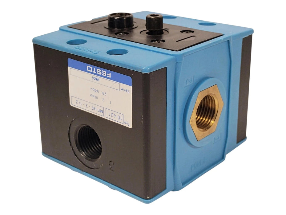 Festo MFHE-3-1/2 10421 29-145 psi Pneumatic Solenoid Valve w/ No Coil