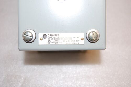 GE CR104PEG14 PUSHBUTTON ENCLOSURE