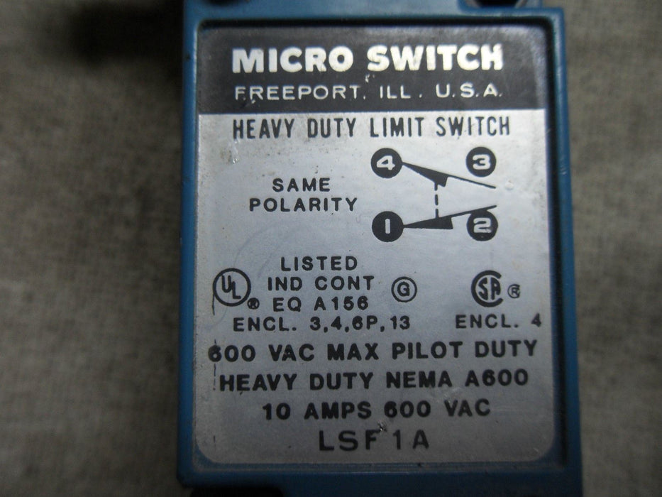 MICRO SWITCH LSF1A Limit Switch