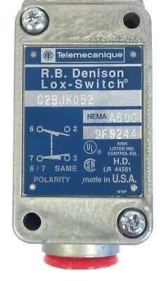 Schneider Electric Telemecanique C2B-JK052 R.B. Denison Lox-Switch Limit Switch
