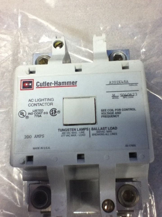 Cutler-Hammer A202K4BA CONTACTOR